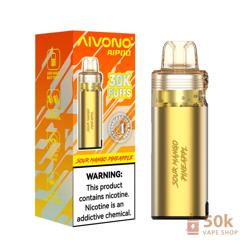 Aivono AIM AIPOD 30000 Disposable Vape - 30,000 Puffs, Rechargeable, 15ml - Afbeelding 3