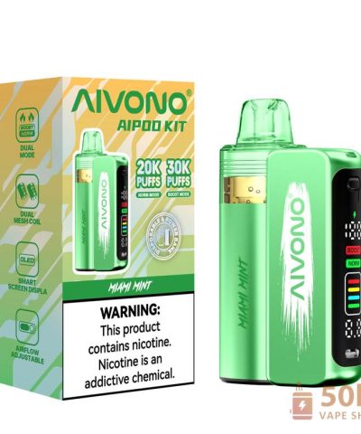 Aivono AIM AIPOD KIT 30000 Puffs za enkratno uporabo - dvojni način in pametni zaslon