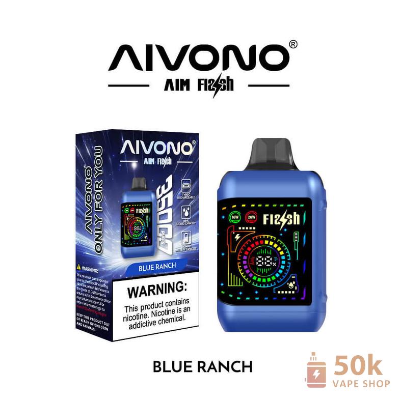 Aivono AIM FLASH 35000 Disposable Vape - 35K Puffs, Dual Mesh Coil, LED Display - Afbeelding 4