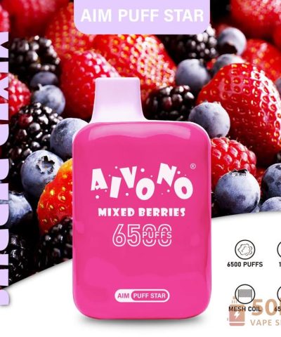 Alternativní pohled na Aivono AIM PUFF STAR 6500 Disposable Vape with 6500 Puffs & Rechargeable Battery