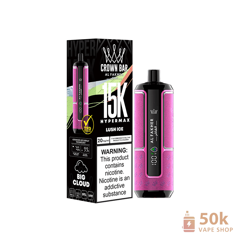 Al Fakher Crown Bar 15000 Hyper Max Disposable Vape - 15,000 Puffs - Obrázek 6