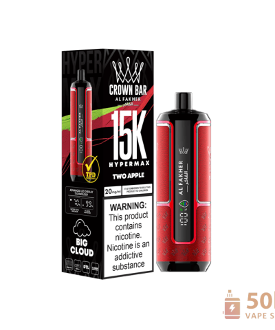 Al Fakher Crown Bar 15000 Hyper Max Vape na jedno použití - 15 000 šluků