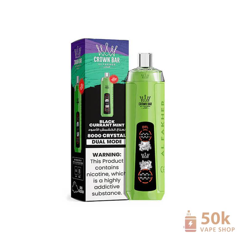 Alfakher Crystal Ai 8000 Disposable Vape - 8000 Puffs, 1200mAh, Type-C Charging - Obrázek 4