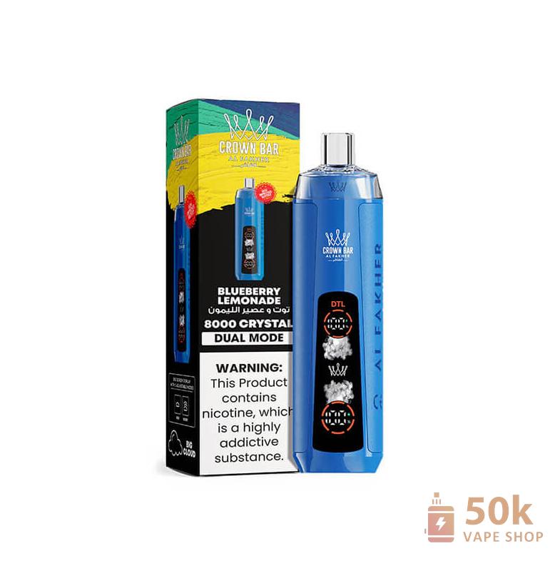 Alfakher Crystal Ai 8000 Disposable Vape - 8000 Puffs, 1200mAh, Type-C Charging - Obrázek 6