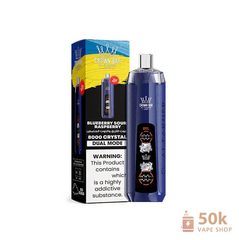 Alfakher Crystal Ai 8000 Disposable Vape - 8000 Puffs, 1200mAh, Type-C Charging - Obrázek 2