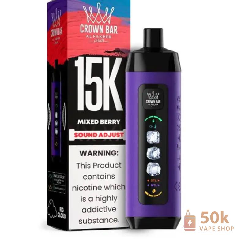 Alfakher ICE ADJUST 15000 Disposable Vape - 15K Puffs, LED Screen, Dual Modes - Slika 6