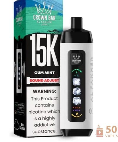 Alternativni pogled na Alfakher ICE ADJUST 15000 Disposable Vape - 15K Puffs, LED Screen, Dual Modes