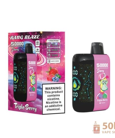 Bang Blaze 50K Puffs Vape na jedno použití - dlouhotrvající, vlastní nikotin a příchutě