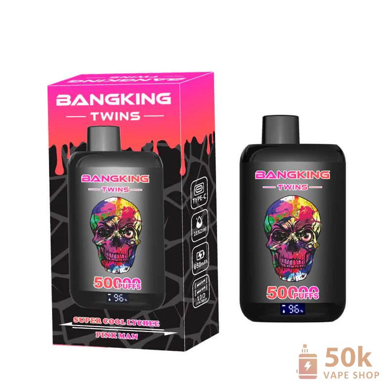 Bang King Twins 50000 Puff Dual Flavor Disposable Vape - Rechargeable Mesh Coil – Image 5