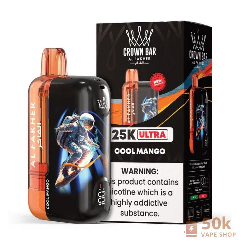 Crown Bar Al Fakher Ultra 25000 Puffs Disposable Vape - Εικόνα 2