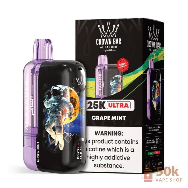 Crown Bar Al Fakher Ultra 25000 Puffs Disposable Vape - Εικόνα 5