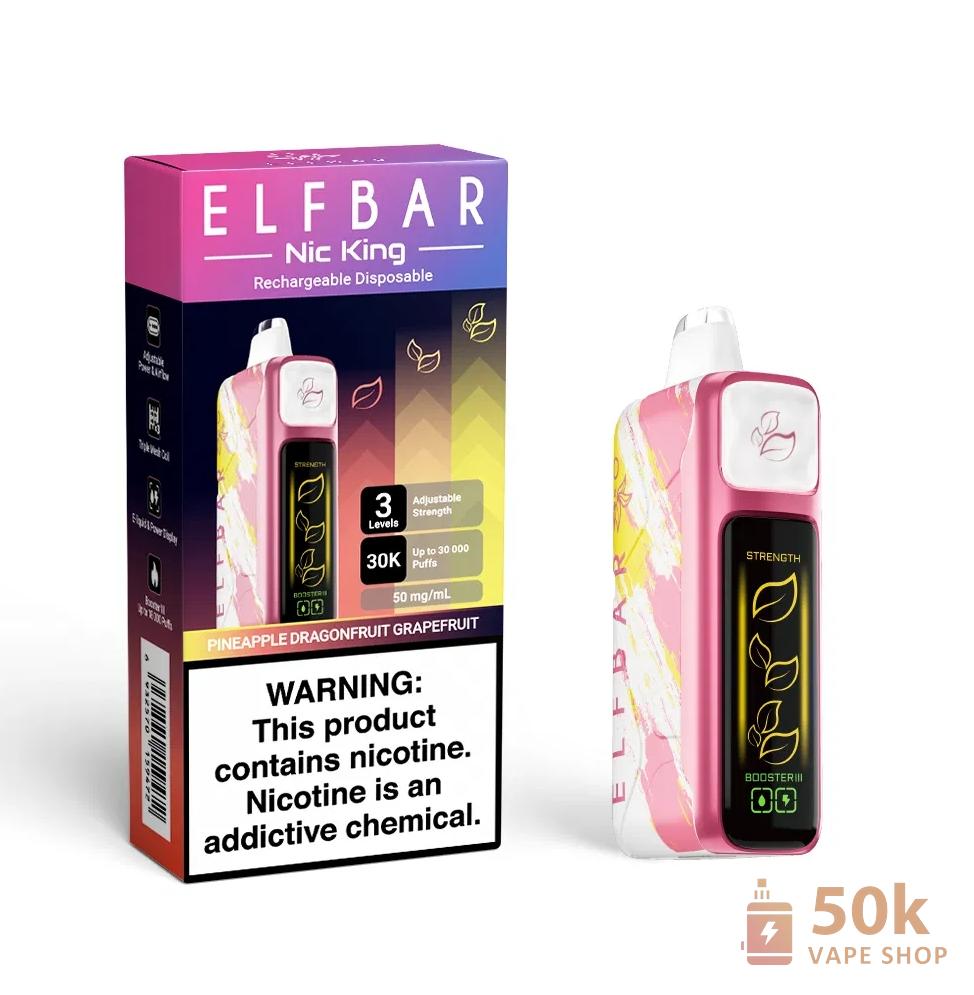 Elf Bar Nic King 30000 Puffs Disposable Vape - Long-Lasting & Flavorful - Bild 2