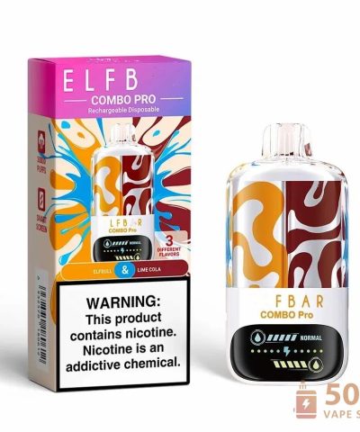 Alternativní pohled na Elfbar Combo Pro 30000 Disposable Vape - 30,000 Puffs, Rechargeable, 5% Nicotine