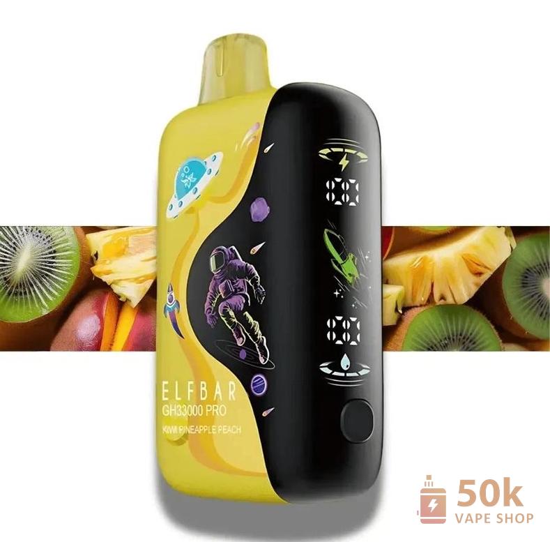 Elfbar GH33000 Pro Disposable Vape | 33,000 Puffs, Rechargeable, 15 Flavors - Obrázek 2