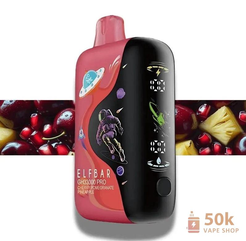 Elfbar GH33000 Pro Disposable Vape | 33,000 Puffs, Rechargeable, 15 Flavors - Obrázek 3