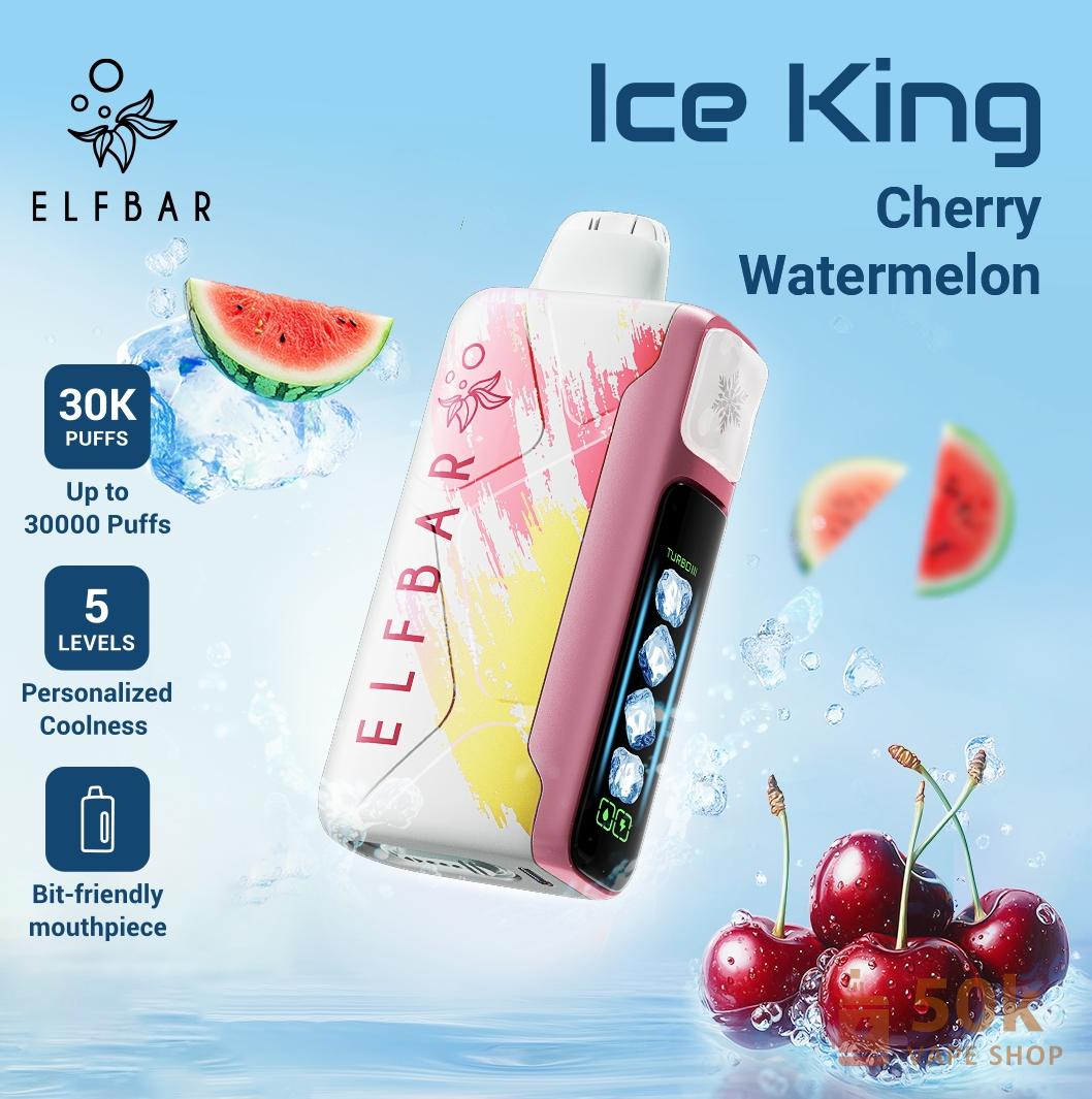 Elfbar Ice King 30000 Disposable Vape - 30,000 Puffs, 20ml E-Liquid, Rechargeable - Pilt 2