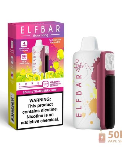 Elfbar Sour King 30K Puffs Vape na jedno použití - nastavitelné 5% Nikotinové příchutě