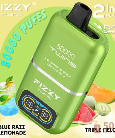 Fizzy 50K Puffs 2 v 1 - jednorázové vape - zařízení s dvojitou příchutí Mesh Coil