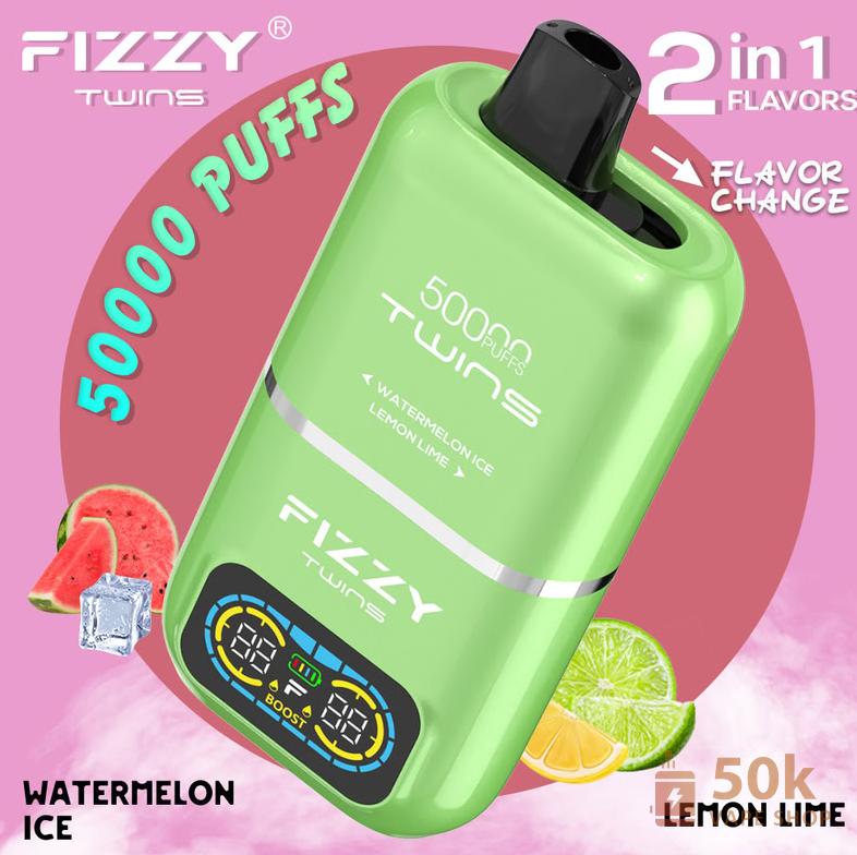 Fizzy 50K Puffs 2-in-1 Disposable Vape - Dual Flavor Mesh Coil Device - Slika 3