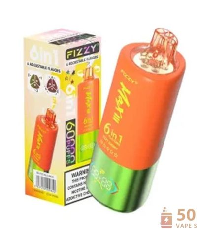 Εναλλακτική άποψη του Fizzy 60000 6-in-1 Disposable Vape - 60K Puffs, Mesh Coil & LED Display