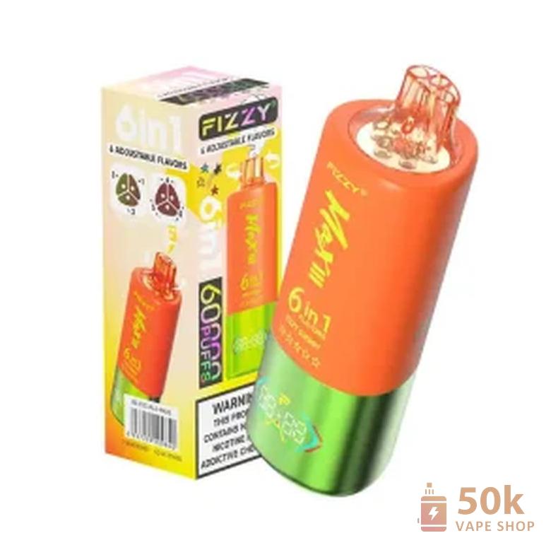 Fizzy 60000 6-in-1 Disposable Vape - 60K Puffs, Mesh Coil & LED Display - Slika 2