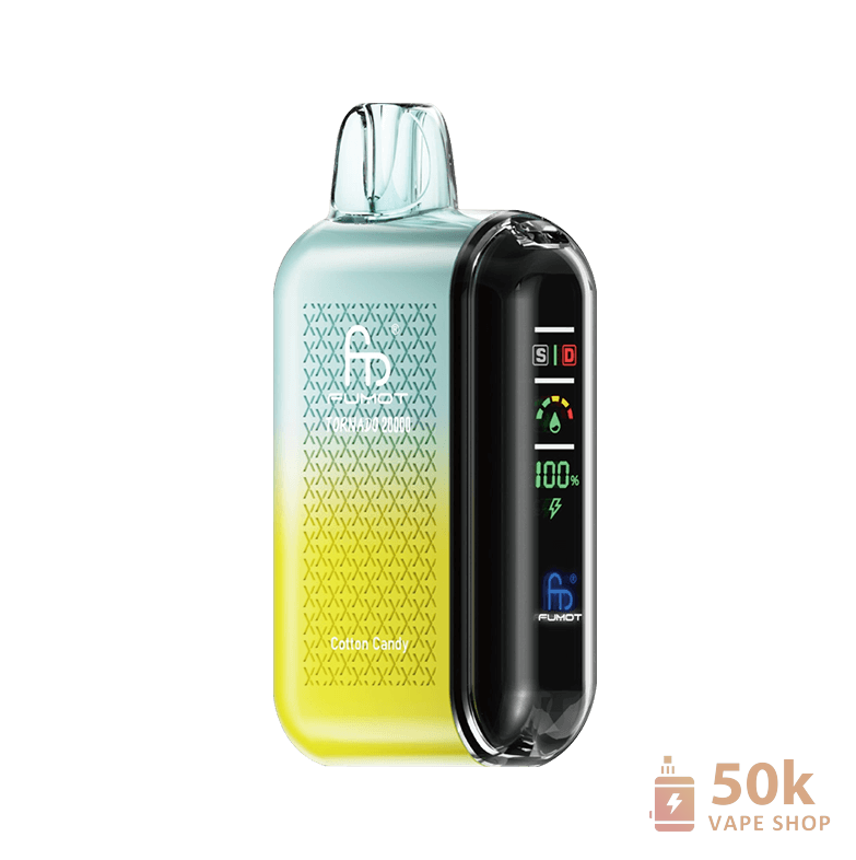 Fumot Tornado 20000 Disposable Vape: 20000 Puffs, Dual Mesh Coil & LED Screen - Obrázek 4
