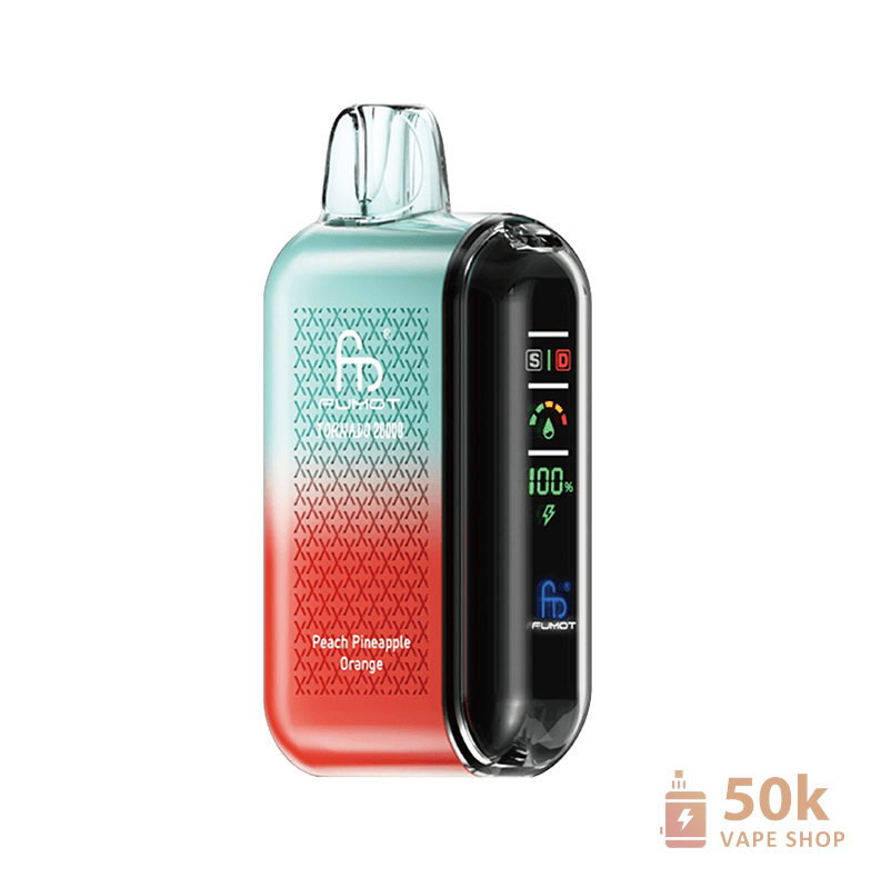 Fumot Tornado 20000 Disposable Vape: 20000 Puffs, Dual Mesh Coil & LED Screen - Obrázek 5