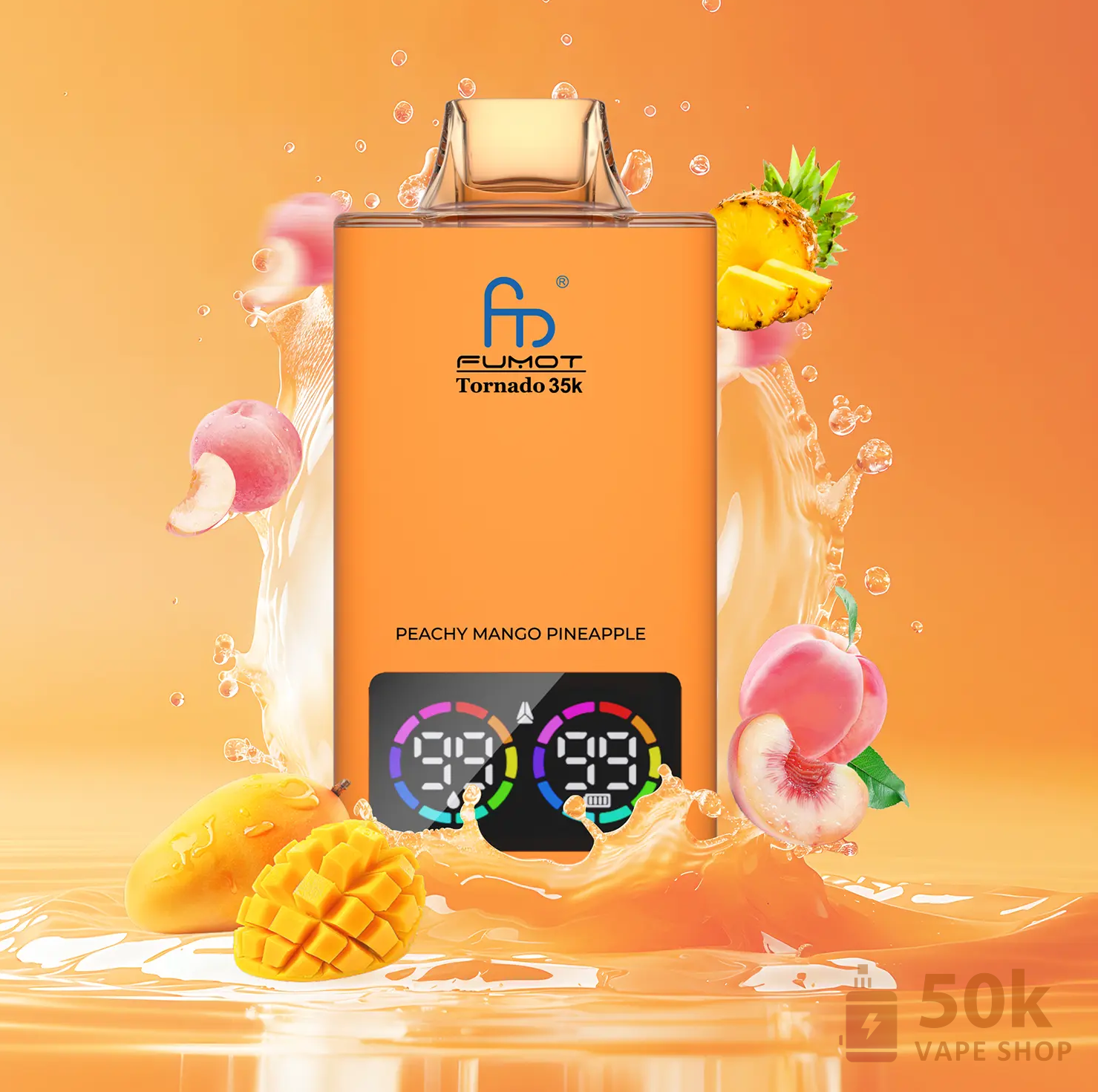 Fumot Tornado 35000 Disposable Vape - 35,000 Puffs, 39 Flavors - зображення 6