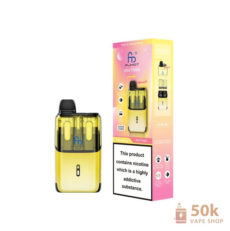 Fumot Ultra 32000 Pod Kit | Huge 32K Puffs ühekordselt kasutatav Vape - Dual Mesh Coils
