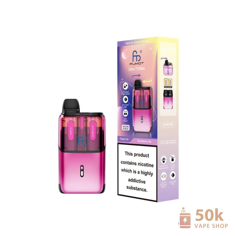 Fumot Ultra 32000 Pod Kit | Huge 32K Puffs Disposable Vape - Dual Mesh Coils - Pilt 3
