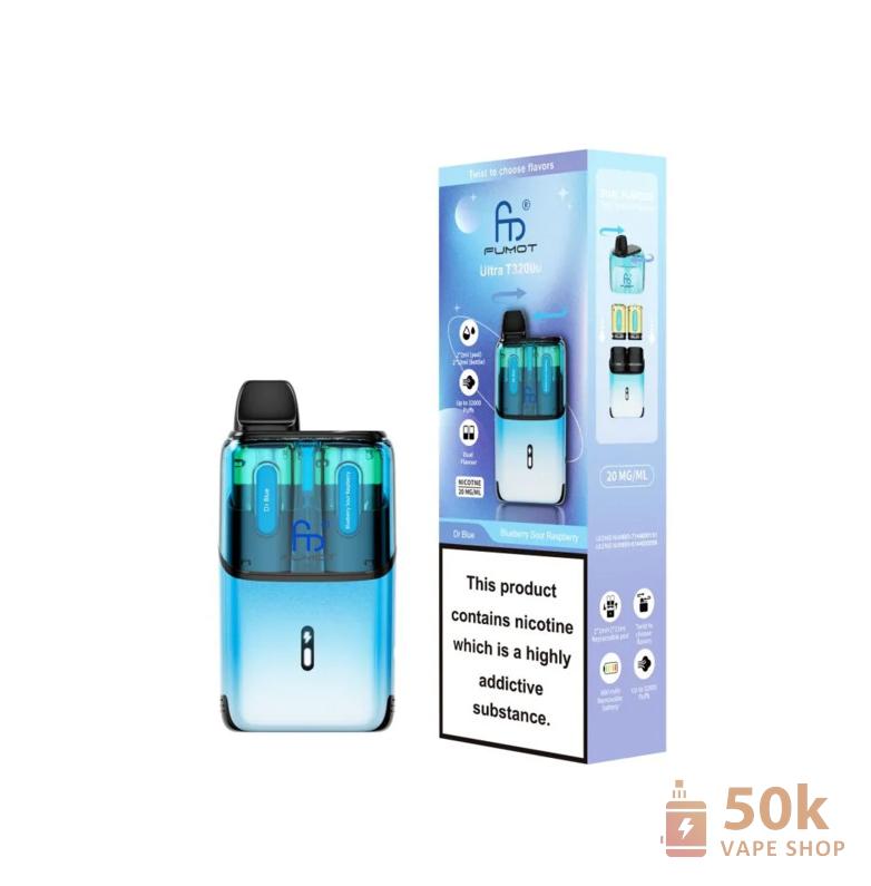 Fumot Ultra 32000 Pod Kit | Huge 32K Puffs Disposable Vape - Dual Mesh Coils - Pilt 4