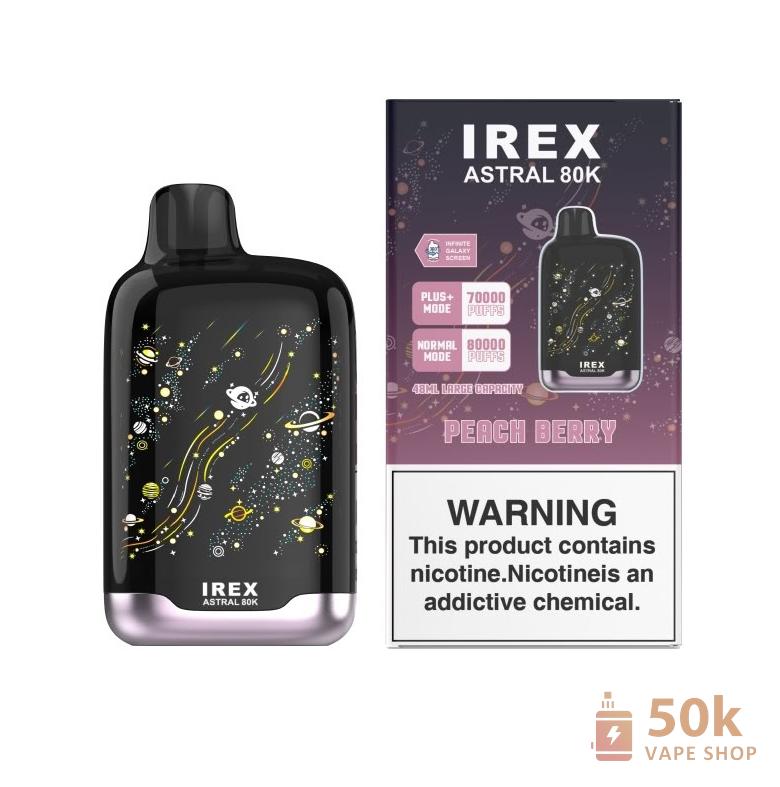 IREX Astral 80000 Disposable Vape - 80K Puffs, 48mL Capacity, Adjustable Nicotine - Εικόνα 5