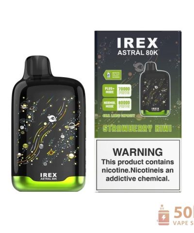 IREX Astral 80000 Vape na jedno použití - 80 tisíc šluků, objem 48 ml, nastavitelný nikotin