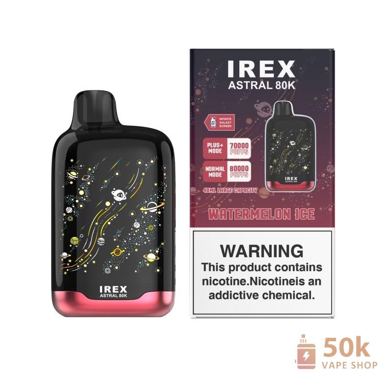 IREX Astral 80000 Disposable Vape - 80K Puffs, 48mL Capacity, Adjustable Nicotine - Εικόνα 3