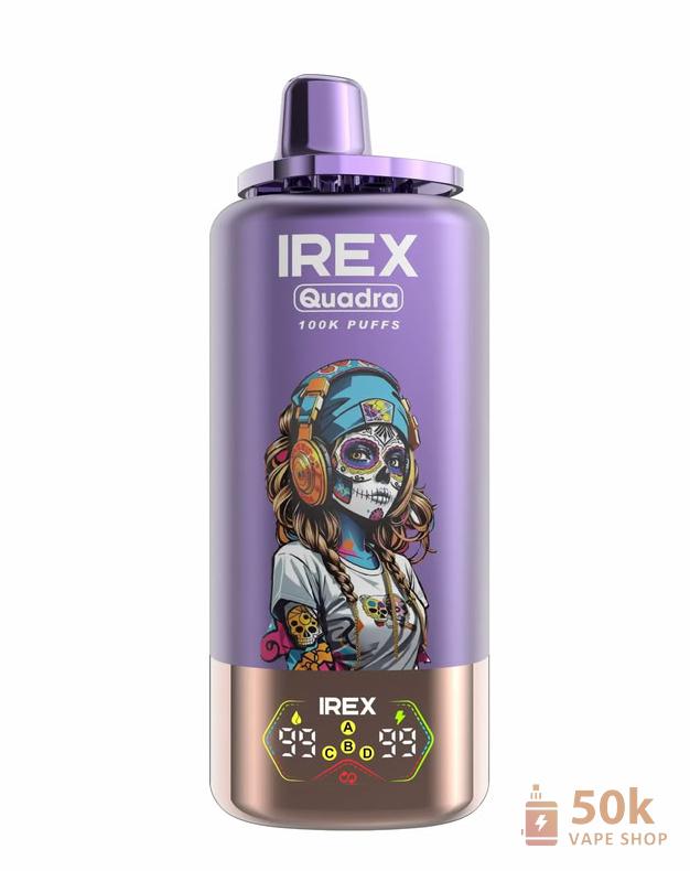 IREX QUADRA 4-in-1 Disposable Vape Pen with 100k Puffs & 4 Flavors - Pilt 6