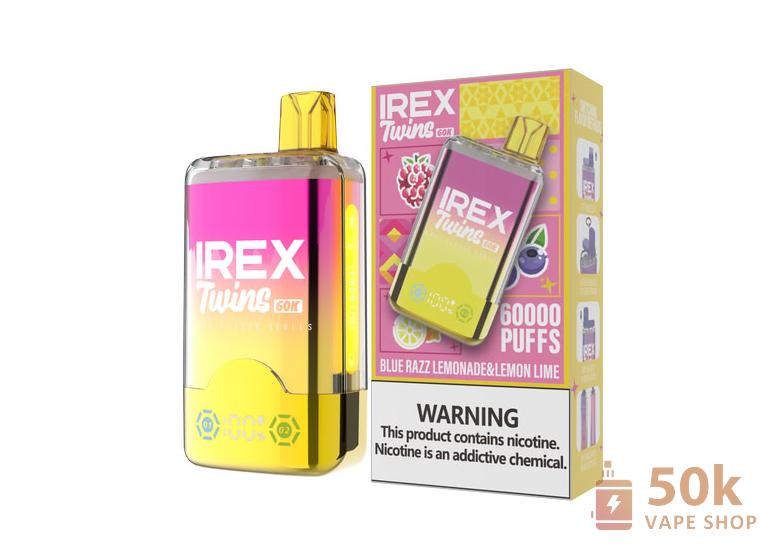 IREX TWINS 60000 Vape na jedno použití - 40K Puffs, Dual Tank, 5% Nicotine