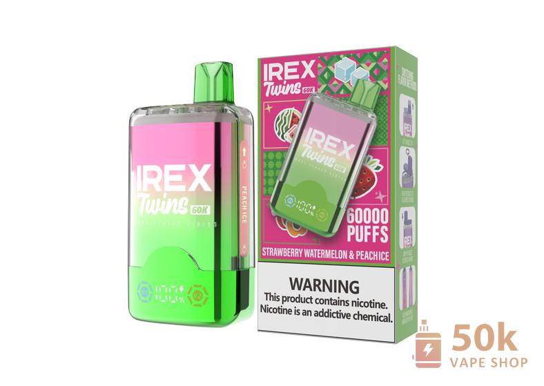 IREX TWINS 60000 Disposable Vape - 40K Puffs, Dual Tank, 5% Nicotine - Obrázek 4