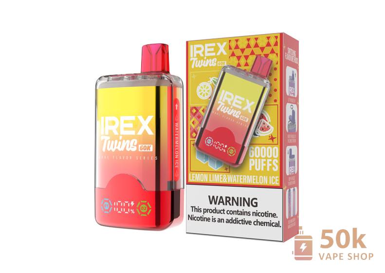IREX TWINS 60000 Disposable Vape - 40K Puffs, Dual Tank, 5% Nicotine - Obrázek 5