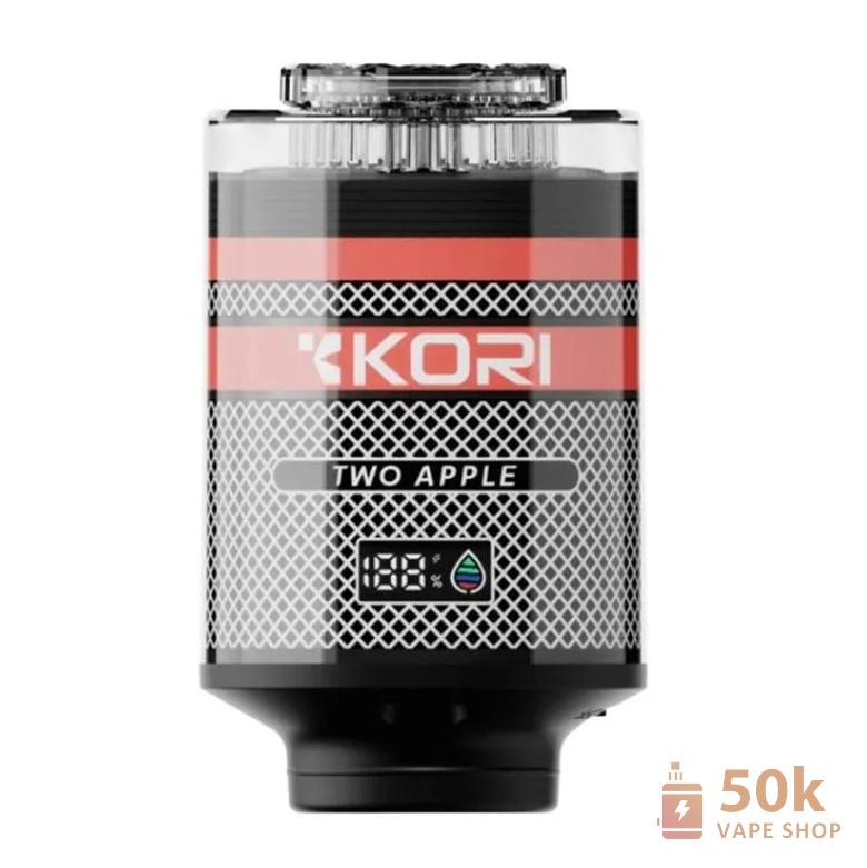 Kori 120000 Puffs Disposable Hookah Vape Head - 60ML E-Liquid, RGB Light - Image 3