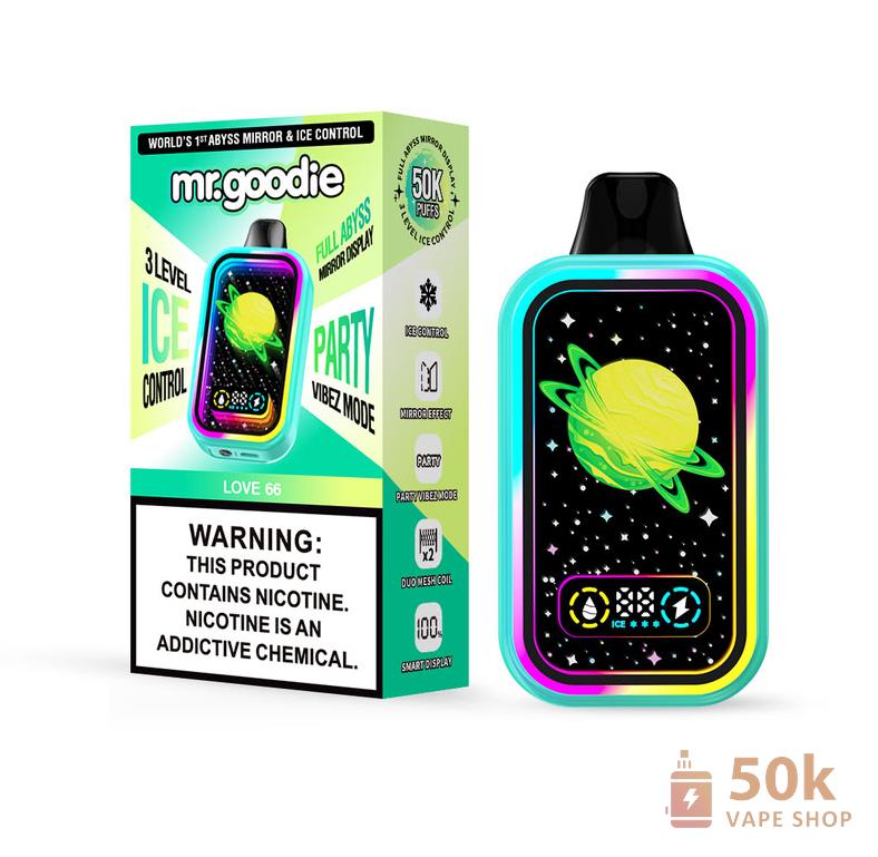 Mr.Goodie Abyss Mirror - 50,000 Puffs Disposable Vape with Full Mirror Display - Slika 3