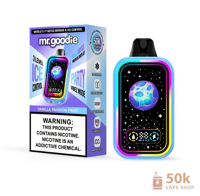 Mr.Goodie Abyss Mirror - 50,000 Puffs Disposable Vape with Full Mirror Display - Slika 5