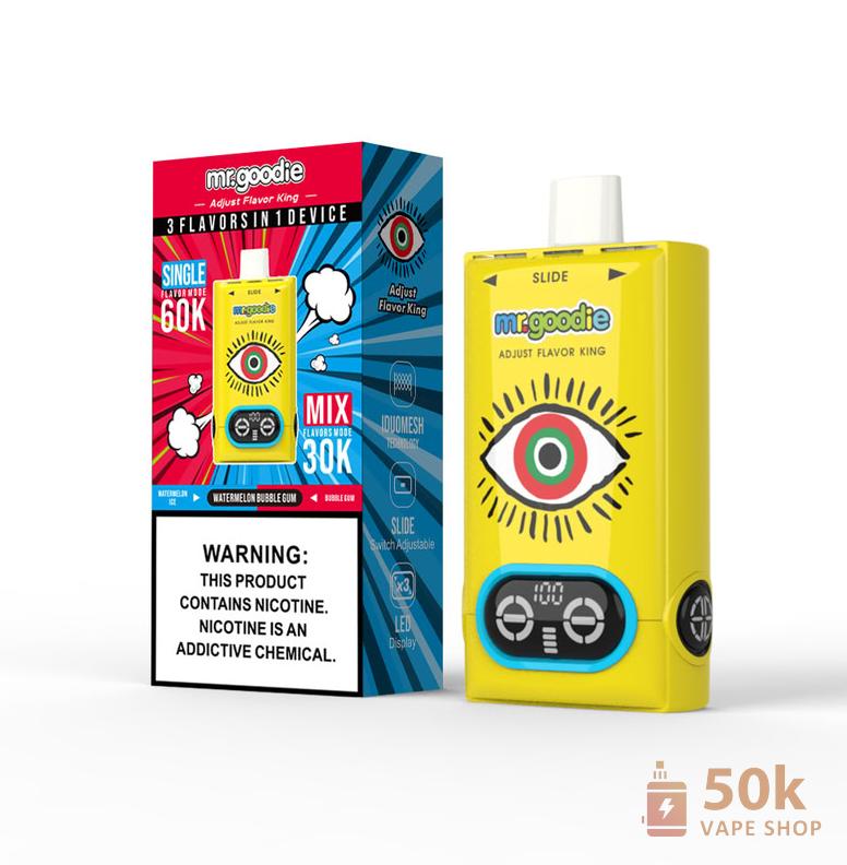Mr. Goodie Adjust Flavor King Disposable Vape - 60000 Puffs Custom Flavors – Image 5