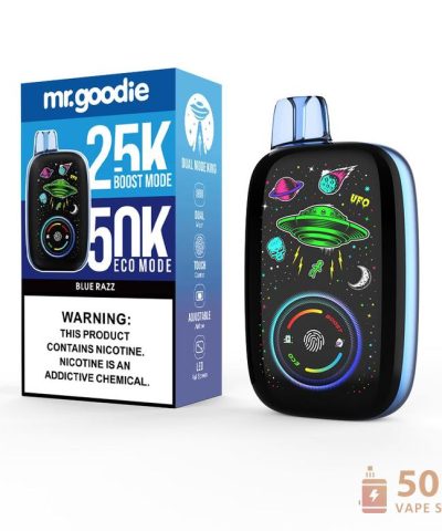 Mr.Goodie Dual Mode King: 50K Puffs Vape μίας χρήσης με διπλές λειτουργίες & ρυθμιζόμενη ροή αέρα