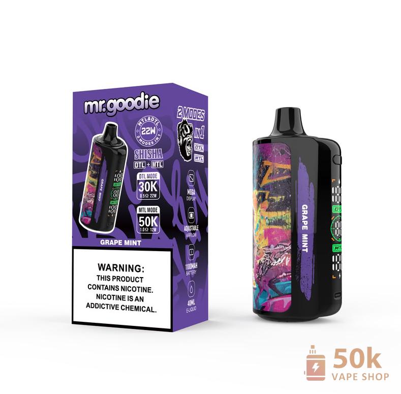Mr Goodie SHISHA Disposable Vape: Dual-Mode High Puff & Rich Flavors - Εικόνα 4