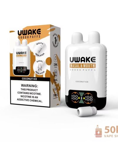 Mr. Goodie UWAKE Vape μίας χρήσης - 30.000 ρουφηξιές, διπλή δεξαμενή, έξυπνη οθόνη