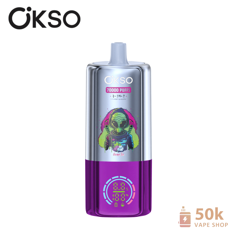 OKSO 3in1 70000 Puffs Disposable Vape - Long-lasting Mesh Coil Device - Εικόνα 6