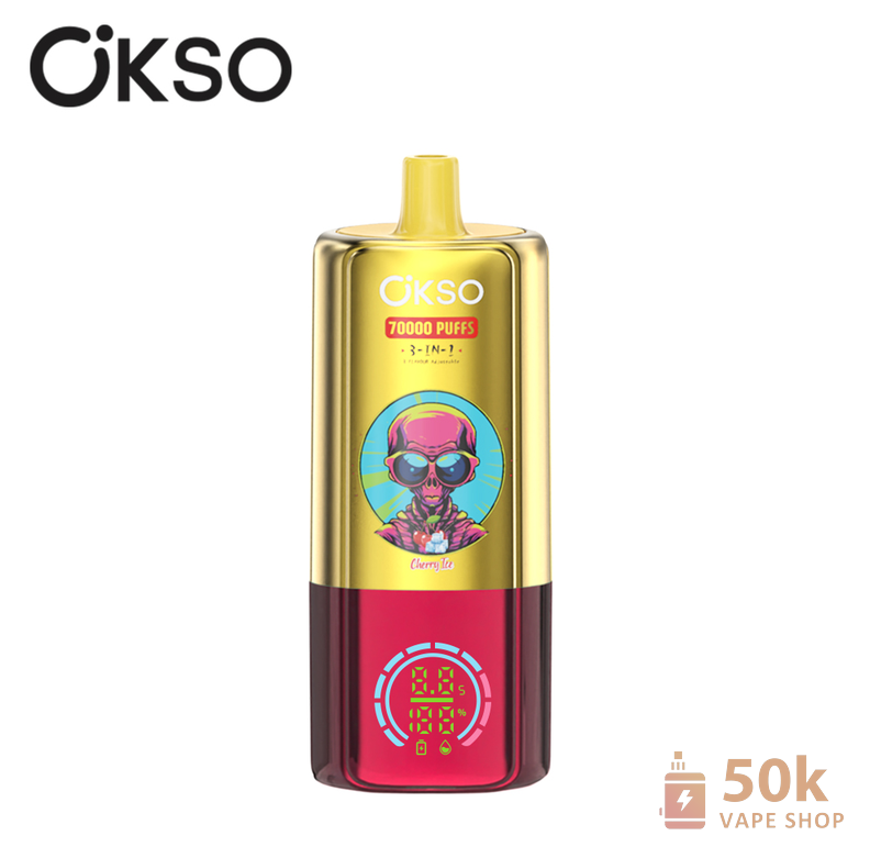 OKSO 3in1 70000 Puffs Disposable Vape - Long-lasting Mesh Coil Device - Εικόνα 2