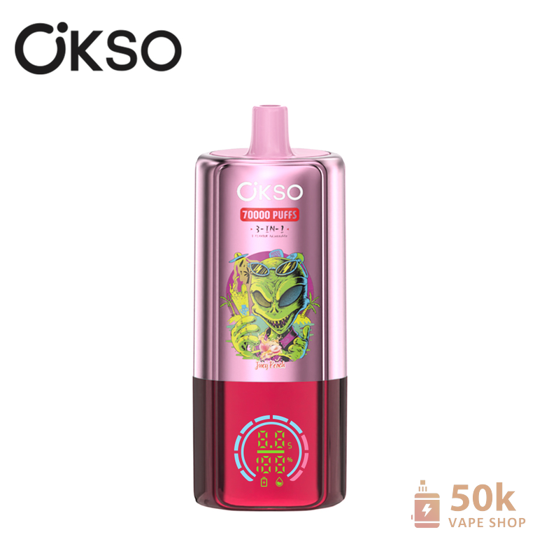 OKSO 3in1 70000 Puffs Vape μίας χρήσης - Συσκευή πηνίου πλέγματος μεγάλης διάρκειας