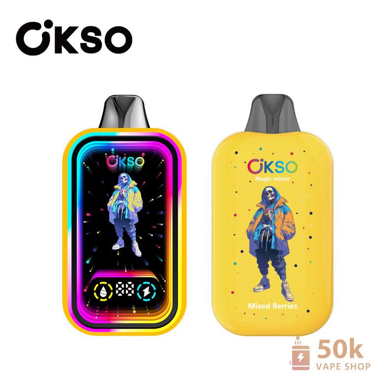 OKSO Magic Mirror 50K Disposable Vape - 50000 Puffs, Dual Mesh Coil - Vaizdas 4