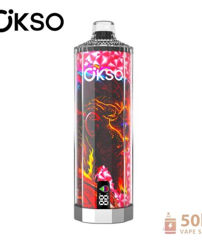 Alternativní pohled na OKSO Shisha Hookah Mega 50K Disposable Vape - 50,000 Puffs Rechargeable